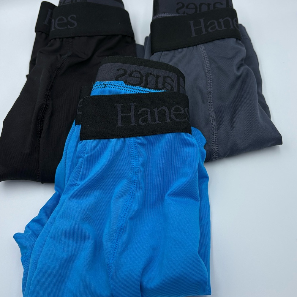 Hanes men's preformance boxers 3pk M-New without tags